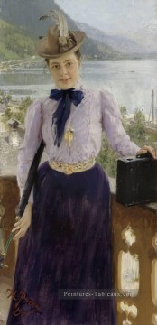  Ilya Tableau - Natalia Nordmannin muotokuva russe réalisme Ilya Repin